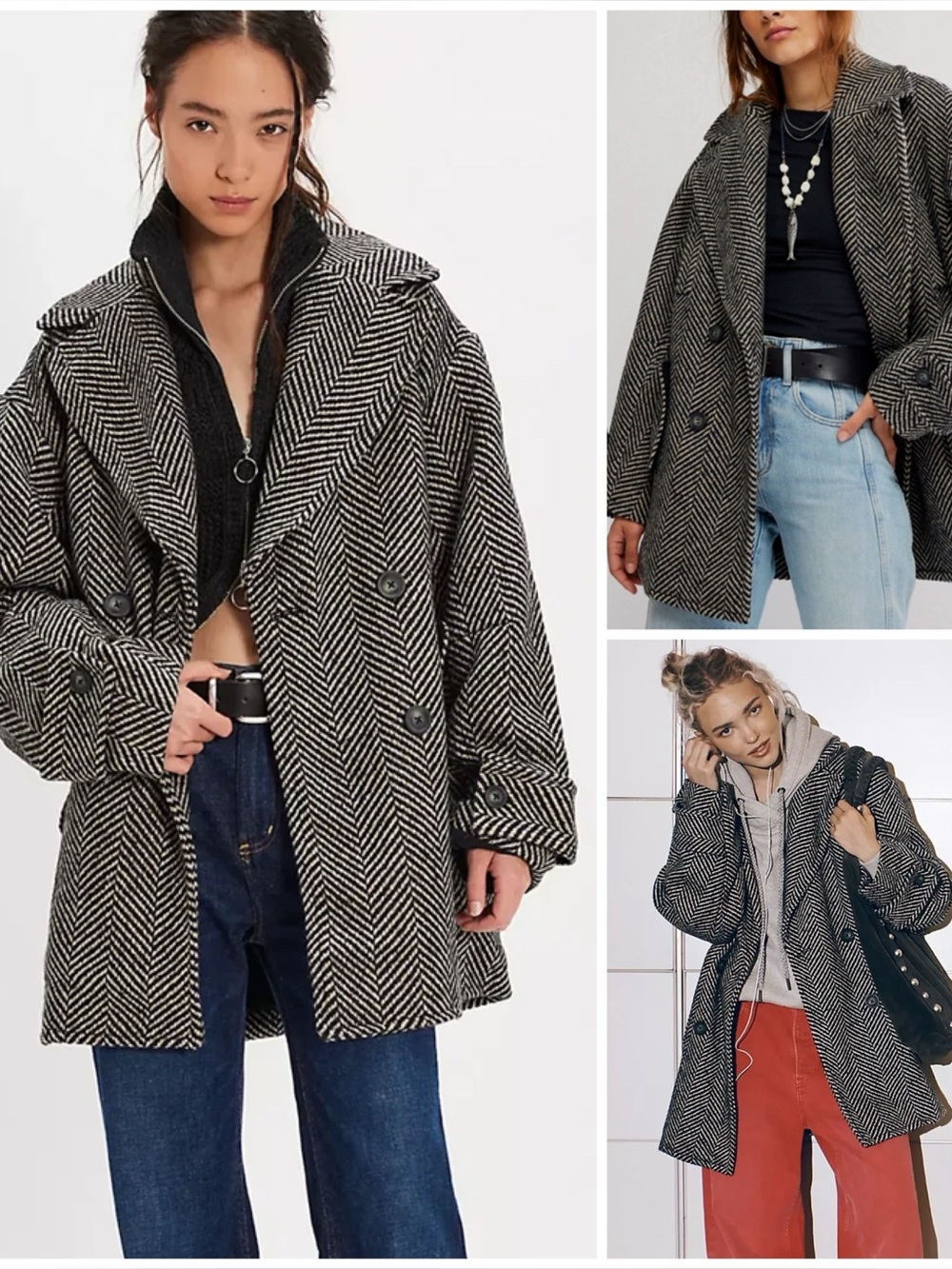 𝓯𝓹 Free People ~ Ari Wool Peacoat